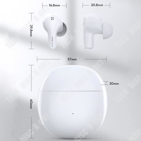 TD® 5.3TWS Bluetooth-hörlurar med aktiv brusreducering HiFi Air2 Ring Iron