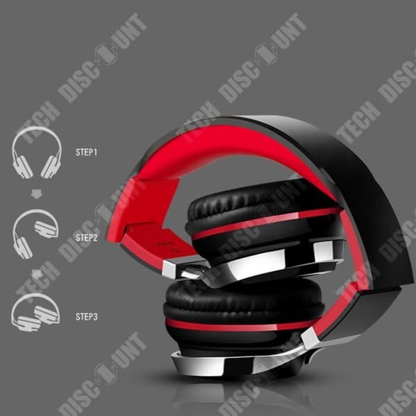 TD® Folding Headset Line Control Mobilspel Lyssna på låtar Subwoofer Trådanslutet Headset Bekvämt och lätt