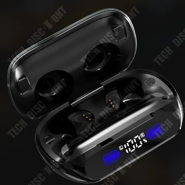 TD® trådlösa Bluetooth In-Ear-hörlurar Bluetooth 5.3 Smart Digital Display Brusreducering samtal med låg latens