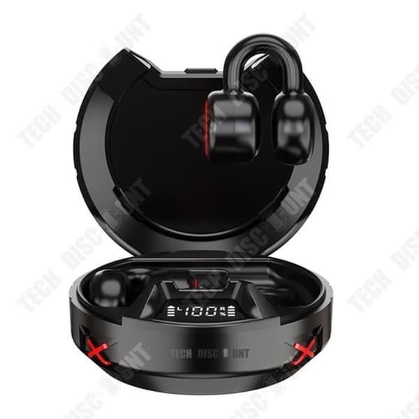 TD® Clip-on hörlurar Bluetooth 5.0 Smart Digital Display Lång batteritid Brusreducerande headset