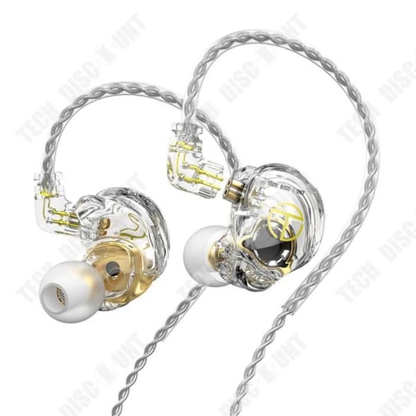 TD® Racing Bass Hängande hörlurar In-Ear Music med mikrofon L-Curve Type Plug Diameter 3,5