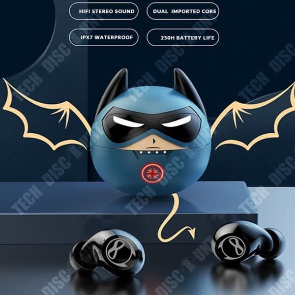 TD® Stereo Bluetooth Gaming Headset med brusreducering Stereo överföringsräckvidd 10 m Ultralätt noll latens