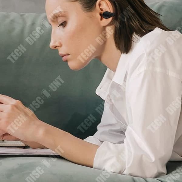 TD® trådlösa brusreducerande Bluetooth-hörlurar, brusreducering, lång batteritid, dubbelsidigt stereoljud