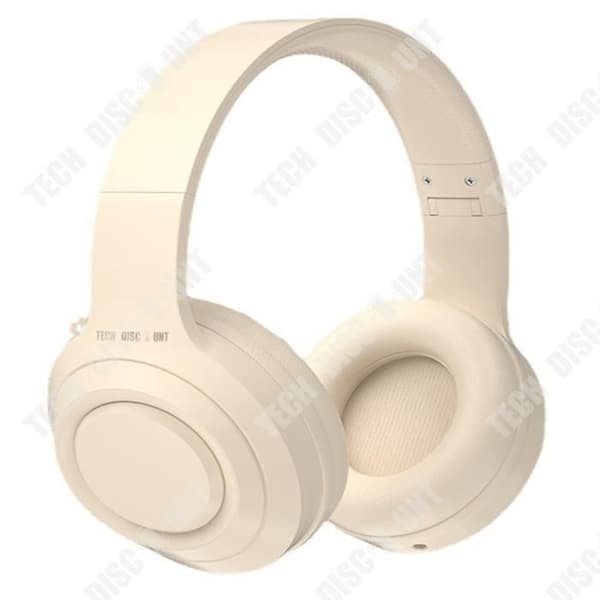 TD® Lättviktsvita Bluetooth-hörlurar Bilaterala Stereo Bluetooth Musik Aktiv brusreducerande effekt Långvarigt Headset