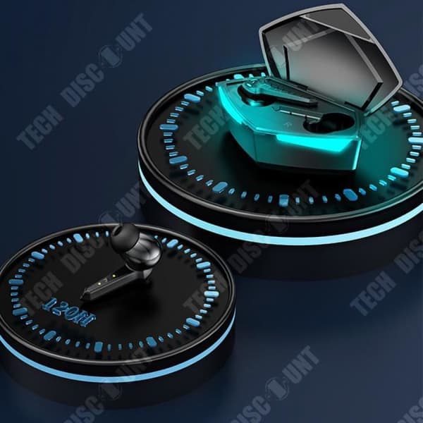 TD® trådlösa Bluetooth-hörlurar Bluetooth 5.2 Intelligent brusreducering Låg strömförbrukning Låg latens hörlurar