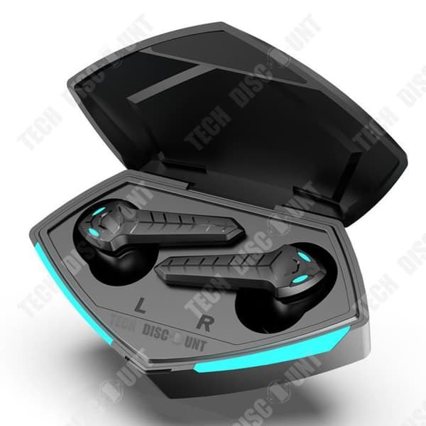 TD® trådlösa Bluetooth-hörlurar Bluetooth 5.2 Intelligent brusreducering Låg strömförbrukning Låg latens hörlurar