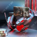 Miniatyrbild 3 av 4: TD® Bluetooth 5.1 Gaming Headset Dual Mode Trådlös HD-brusreducering Senseless Delay Pluggbar brusreducerande mikrofon