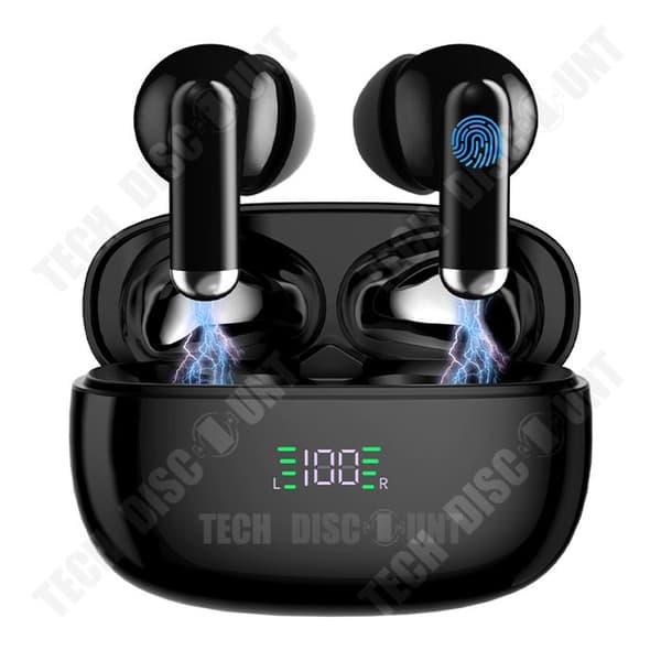 TD® SP9X Bluetooth-hörlurar Brusreducering Superlång batteritid V5.3 trådlösa in-ear-sporthörlurar
