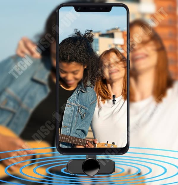 TD® Lavalier Mikrofon Dator Utomhus Live Broadcast Brusreducering Bluetooth trådlös mikrofon