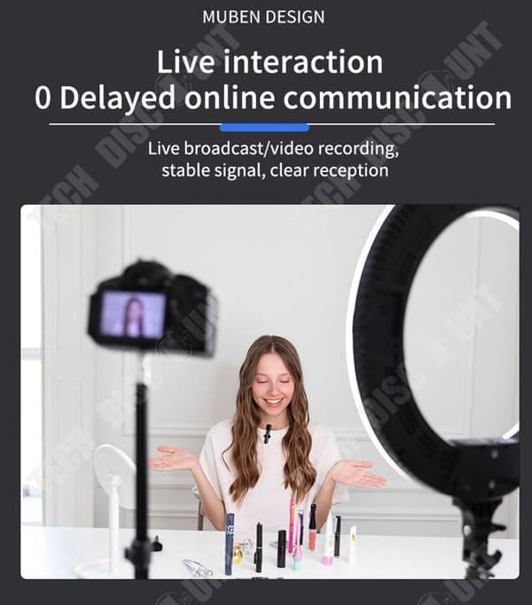 TD® Lavalier Mikrofon Dator Utomhus Live Broadcast Brusreducering Bluetooth trådlös mikrofon