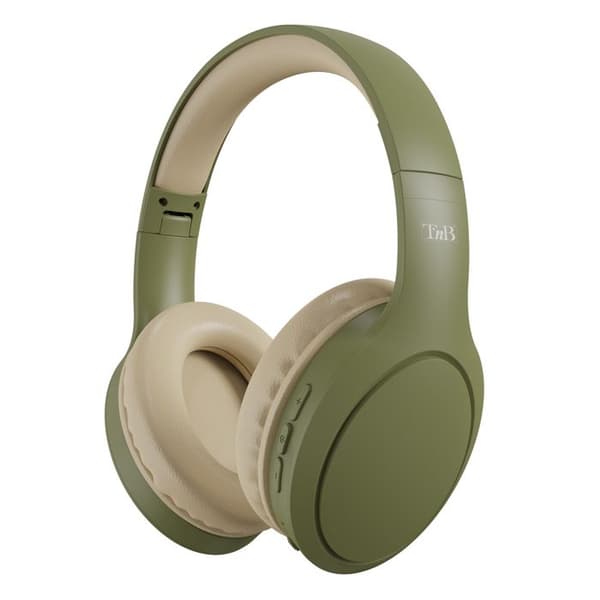 Bluetooth-hörlurar - T'nB - Tonality Max - Grön - Aktiv brusreducering - Svettresistent