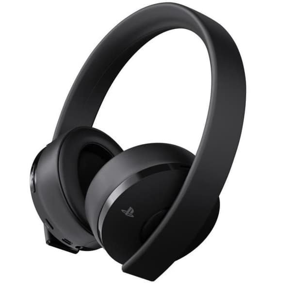 Gold Black Wireless Headset - Sony Virtual Surround Sound 7.1 för PS4 - PSVR optimerad - PlayStation Official- USED