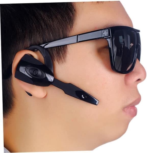 Trådlöst Bluetooth Headset 3.0 Hörlurar Svart för Sony PS3 iPhone Samsung HTC- USED