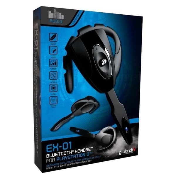 Bluetooth-headset för PS3 - Bekvämt och praktiskt - Extern högtalare - Ergonomiska kontroller- USED