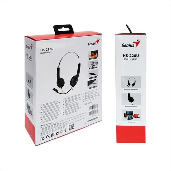 Diadema Genius Hs 220U Usb Mikrofon