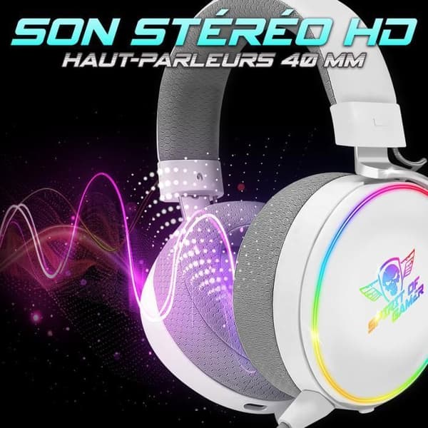 Gaming Headset - Spirit of Gamer - XPERT H1700 - Trådlös - RGB - Stereo 2.0