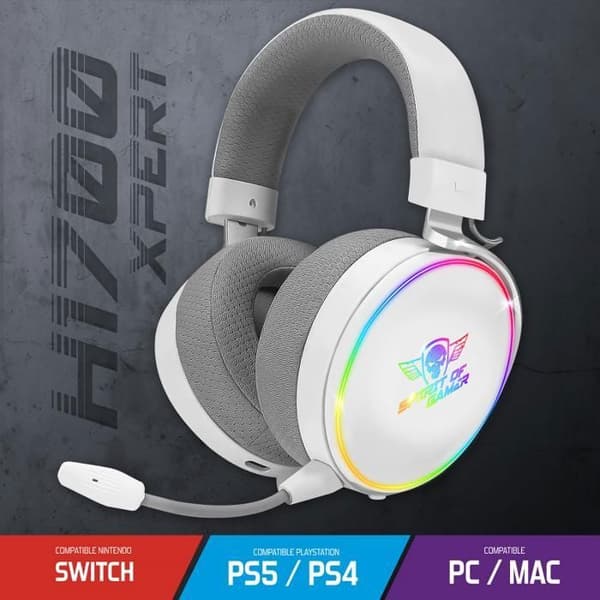 Gaming Headset - Spirit of Gamer - XPERT H1700 - Trådlös - RGB - Stereo 2.0