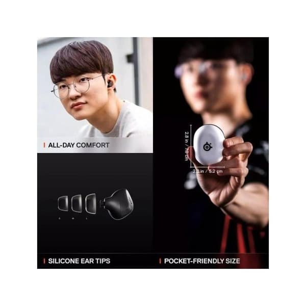 SteelSeries Arctis GameBuds trådlösa in-ear hörlurar med brusreducering för Xbox svart