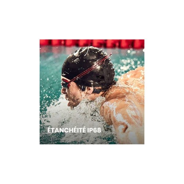Simhörlurar - Shokz - OPENSWIM - Benledning - 4 GB minne - Vattentät IP68