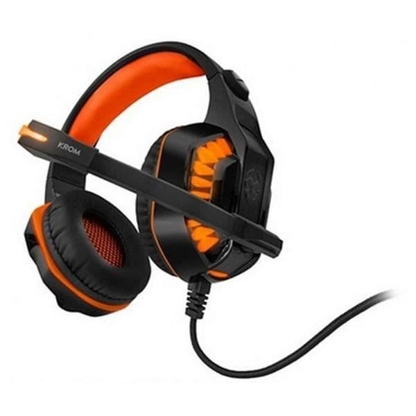Gaming Hörlurar med Mikrofon KROM NXKROMKNR Konor Ultimate Orange/Svart