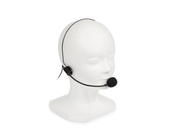 HQ-Power Headset-mikrofon, med kabel, 3,5 mm jack-kontakt, svart