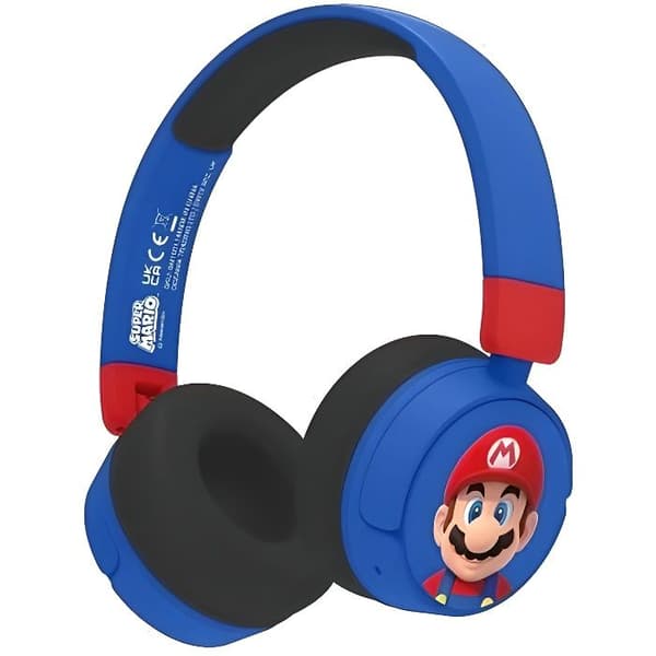 Barnhörlurar - Super Mario - Trådlösa - Bluetooth - Batteritid 24h - Justerbar volym