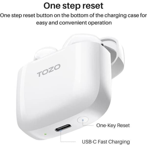 Trådlösa hörlurar - TOZO - A3 - Bluetooth 5.3 - Svettsäkra - In-ear