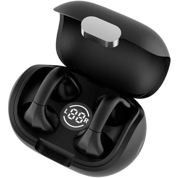 Universella Bluetooth-hörlurar - Cool Bluetooth-stereohörlurar med klämma i svart
