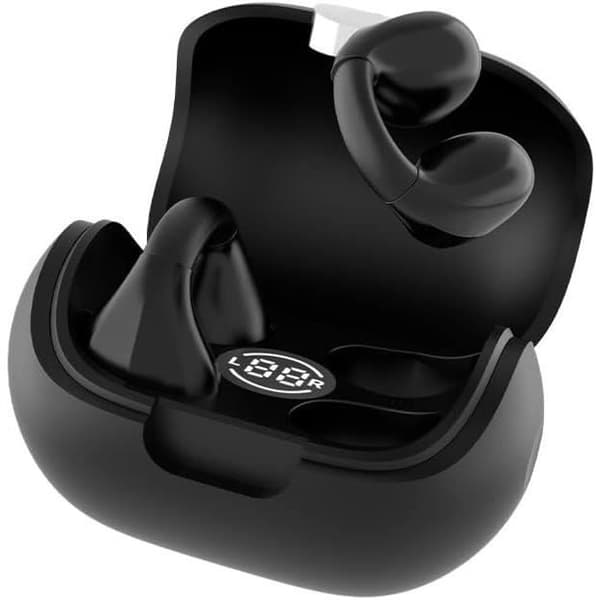 Universella Bluetooth-hörlurar - Cool Bluetooth-stereohörlurar med klämma i svart