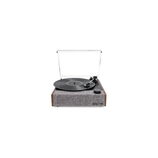 Platina vinyl Victrola Eastwood II Valnöt