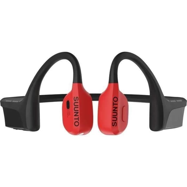 Trådlösa sporthörlurar - SUUNTO Wing - Benledning - Powerbank ingår - Röd