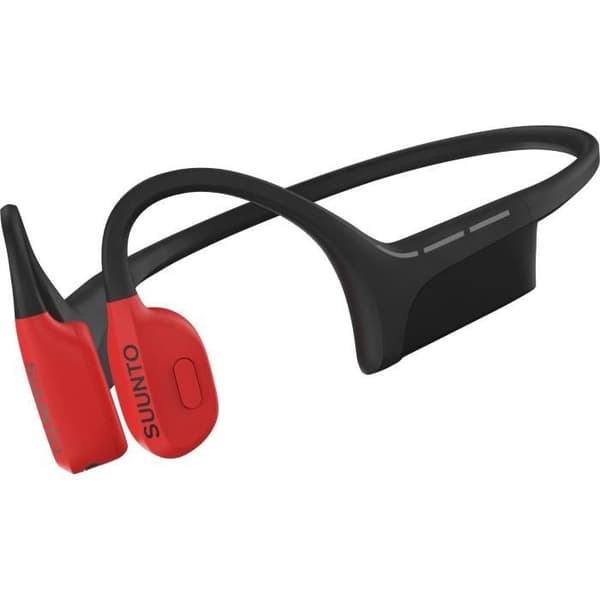Trådlösa sporthörlurar - SUUNTO Wing - Benledning - Powerbank ingår - Röd