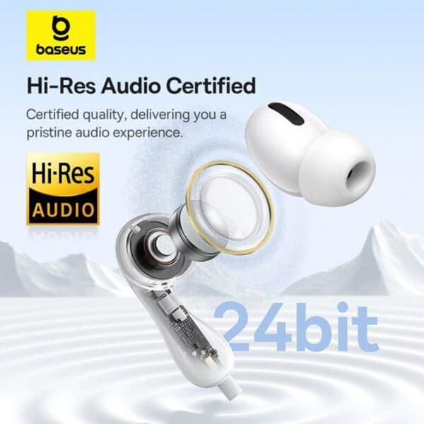 Hörlurar - Baseus - Encok CZ20 - Typ-C - Vit - In-ear