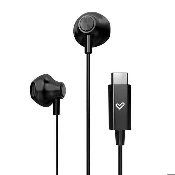 Trådbundna hörlurar - EasyPods - Typ C - Svart - In-ear - Svettresistent