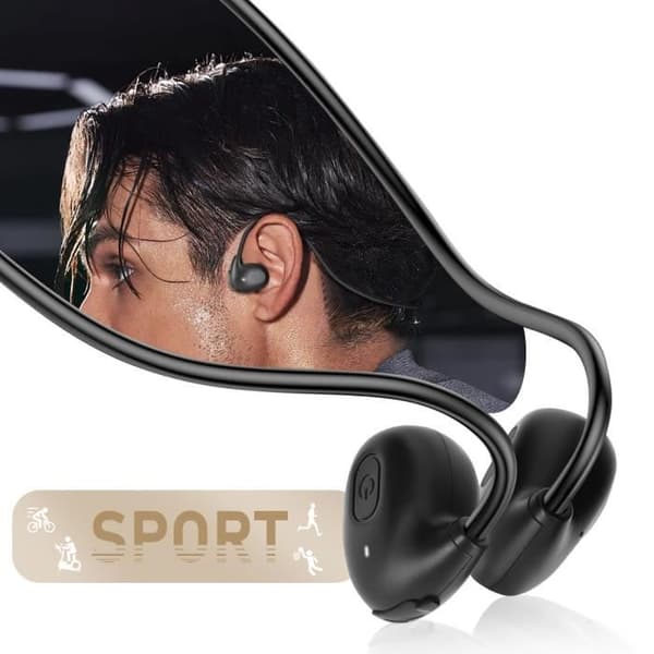 Bluetooth hörlurar med luftledning och brusreducering Inkax svart