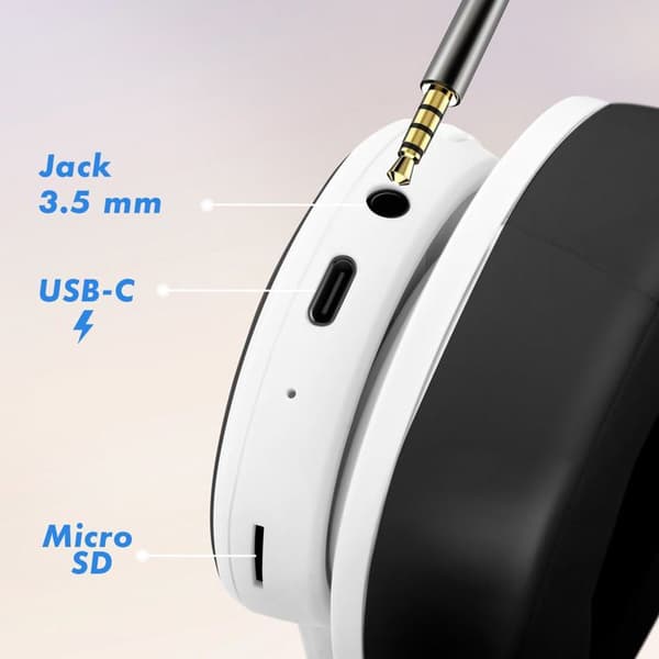 Bluetooth Sport Hörlurar 8 Timmars Batteritid Vit
