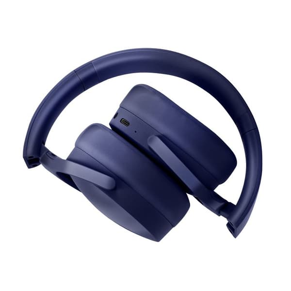 Bluetooth-hörlurar med brusreducering och mikrofon i blått