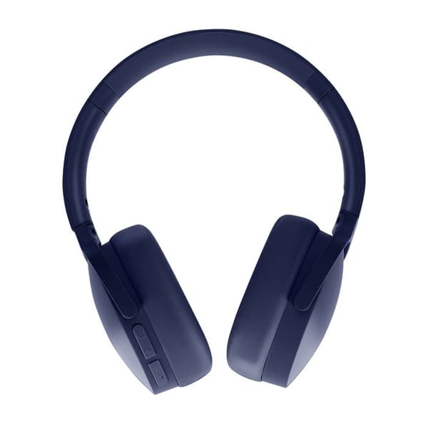 Bluetooth-hörlurar med brusreducering och mikrofon i blått