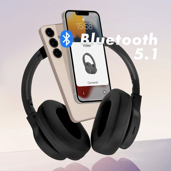 Bluetooth Sport Hörlurar 8 Timmars Batteritid Svart