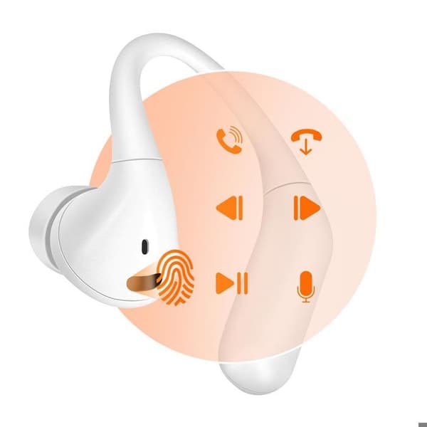 Bluetooth Hörsnäcka med Touchkontroll LinQ Vit