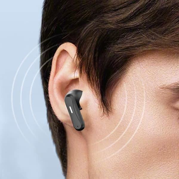 Bluetooth In-ear hörlurar Vattentåliga IPX4 Batteritid 4.5H Blue Star Svart