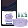 Miniatyrbild 4 av 4: Trådlösa hörlurar Bluetooth 5.2 med touchkontroller och dubbla mikrofoner Belkin Lavendel