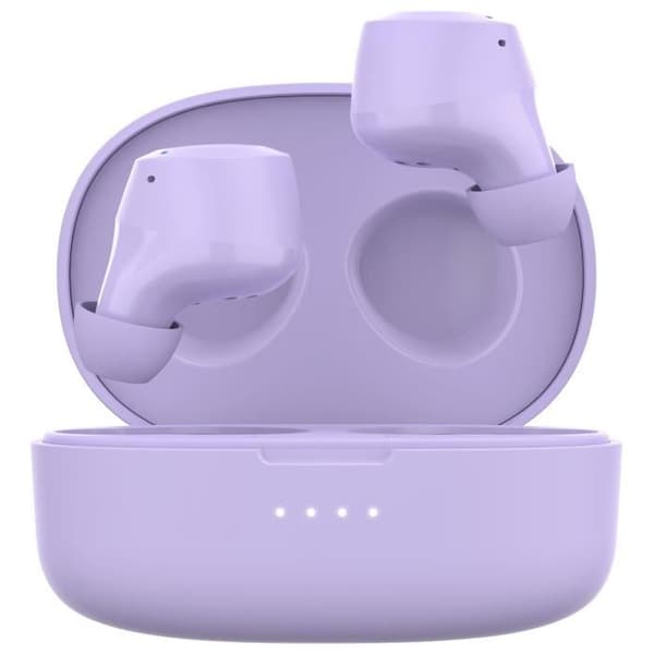 Trådlösa hörlurar Bluetooth 5.2 med touchkontroller och dubbla mikrofoner Belkin Lavendel
