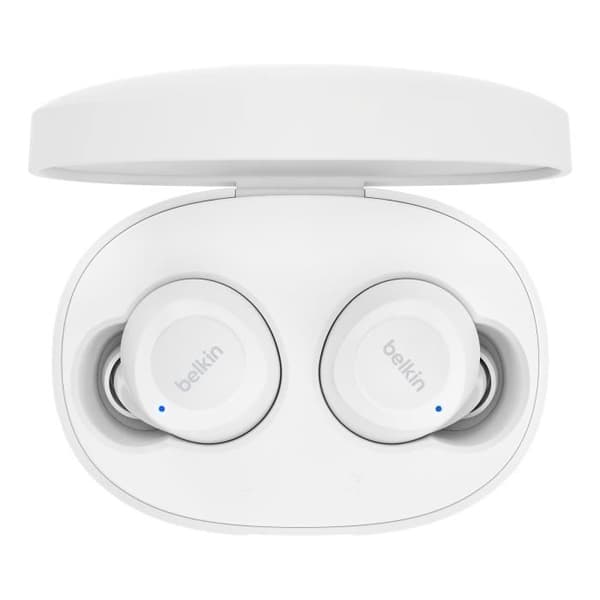 Trådlösa hörlurar Bluetooth 5.2 Touchkontroller Dubbelmikrofon Belkin Vit