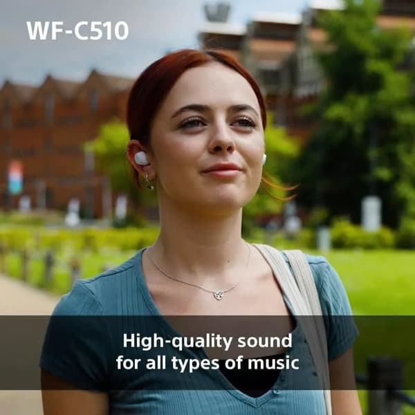 Sony WF-C510 Truly Wireless Earbuds Små Bluetooth In Ear-hörlurar Blå
