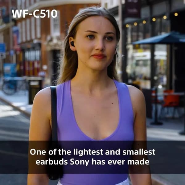 Sony WF-C510 Truly Wireless Earbuds Små Bluetooth In Ear-hörlurar Blå