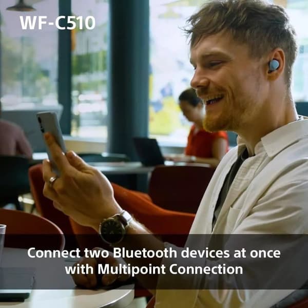 Sony WF-C510 Truly Wireless Earbuds Små Bluetooth In Ear-hörlurar Blå