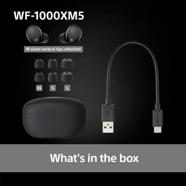 Sony WF-1000XM5 Trådlösa Hörlurar In-ear - Svart