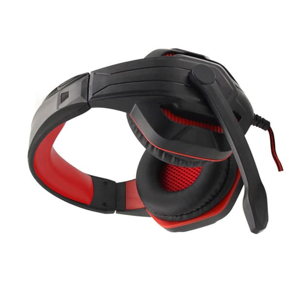 INF Rødt kablet gaming headset - Immersiv lyd og komfort