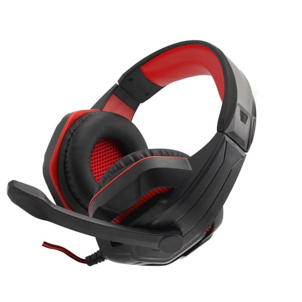 INF Rødt kablet gaming headset - Immersiv lyd og komfort